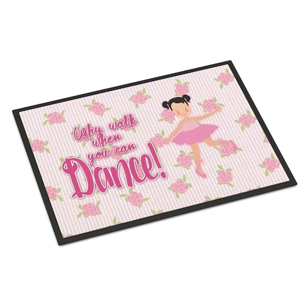 Carolines Treasures 18 x 27 in. Ballet Pigtails Indoor or Outdoor Mat BB5386MAT - main